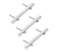 minkissy 3 Sets Lightweight Mini Size Zinc Alloy Pressure Chord Rods for Electric Guitars Silver Guitar String Retaining Bars Useful for Wall Mount