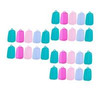 minkissy 30 Pcs 1 Silicone Toothbrush Protector Case Dust Proof Foldable Travel Cap for Outdoor Camping Car Random Color