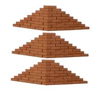 minkissy 300pcs Scale Realistic Fake Blocks for Dollhouse Garden Landscaping Small Tiny Model Wall Bricks Crafts for Mini Building Model and Decorative Accessories