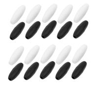 minkissy 30pcs Black and White Plastic Breakaway Clasps Bead Barrel Connectors Safety Clasps for Necklace Bracelet DIY Jewelry Making and Craft Accessories