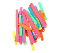 minkissy 30pcs Geometry Manipulatives Snap Together Strips with Lengths for Classroom Montessori Math Teaching Tools Learning Triangle Square Rectangle Shapes Educational Math Aid