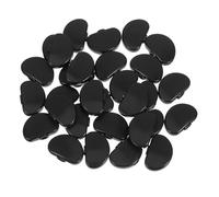 minkissy 30pcs Guitar Tuning Peg Buttons for Acoustic and Electric Guitars and Basses, Black Plastic Machine Heads with User-friendly Design and Universal Fit for Precise Pitch Control