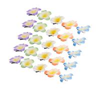 minkissy 30pcs Hawaiian Plumeria Flower Hair Clips Lightweight Artificial Tropical Hairpins with Flowers for Beach Parties Luaus Festivals and Everyday Styling