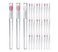 minkissy 30pcs Lip Mask Applicator Lipstick Makeup Brush 4.25x0.31x0.31in Silicone Material with Covers Individually Packed Portable for Women Travel Use