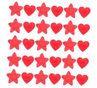 minkissy 30pcs Personal Love Bandages Wound Patch Fun Breathable Patches Heart Shaped Patches Stickers Fun Supplies Star Things Funny Plasters Non-Woven Fabric Red
