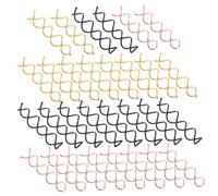 minkissy 30pcs Spiral Hair Barrette for Women Invisible Twists Screw Hair Clips with Rounded Tips Lightweight Hairdressing Tool for Secure Updos and Bun Styling Black Gold Rose Gold