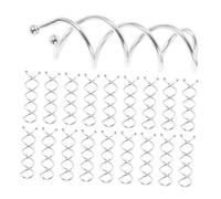 minkissy 30pcs Spiral Twist Bun Pins Non-scratch Metal Hair Styling Clips for Women Secure Hold Hair Accessories for DIY Buns Twists Updos