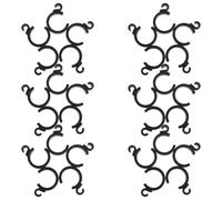 minkissy 30pcs Wheelchair Brake Line Holder Clips for 25mm Tubes, Small Plastic Cable Retainer Clamps for Rollator and Walker Brake System, Wheelchair Repair Accessories