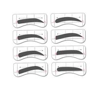 minkissy 32pairs Eyebrow Stencils Kit Unique Shapes for Eyebrow Styling Easy to Use Templates for Beginners Precise Tracing Tool for Symmetrical Brows for Any Makeup Look
