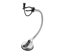 minkissy 360° Rotating Hair Dryer Bracket Hands Stand for Hair Dryer Storage Alloy Rubber Pet Grooming Aid