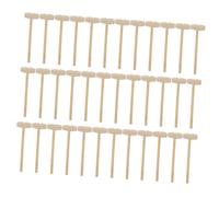 minkissy 36pcs Wooden Hammer Smooth Polished Mallets for Hand Training and Muscle Development Safe Cracking Tools for Interactive Play and Hand Eye Coordination Boys