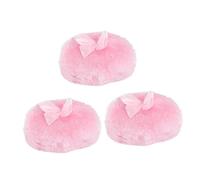 minkissy 3pc Hair Body Powder Puff Plush Talcum Puff for Adult Use Soft and Comfortable Design for Prickly Heat Powder Application Color for Easy Handling