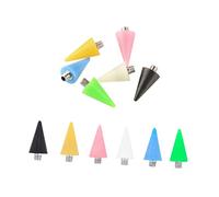 minkissy 3pcs Acrylic Dotting Pen Tip Replacement Head for Manicure Nail Art Point Drill Pen Function for Wax Head and Rhinestones Picker Use