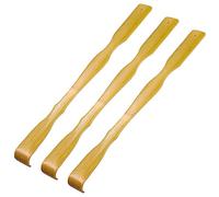 minkissy 3pcs Bamboo Back Scratcher Long Handle Wooden Scratcher for Men Women Deep Tissue Massager Gadgets for Itching Relief