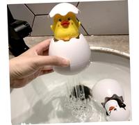 minkissy 3pcs Bath Spraying Water Eggs for Floating Bathtub with Penguin Duck Dinosaur Designs Safe Smooth Surface for Fun Bath Play Random Color