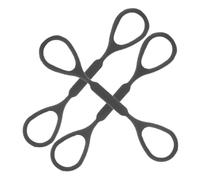 minkissy 3pcs Black Silicone Trumpet Slide Stoppers with Pull Rope Secure Fit Prevents Tuning Slide Loss for School Bands Personal Practice Performances