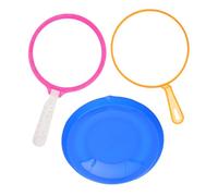 minkissy 3pcs Bubble Blower Set Large Bubble Maker for Outdoor Fun Wand Kit with Big Circle Random Design for Parties and Playdates Random Color