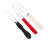 minkissy 3pcs Button Hooks Dressing Aid Tools for Arthritis with Comfort Grip Handle Multifunctional Device for Buttoning Elastic Threading Lightweight Portable