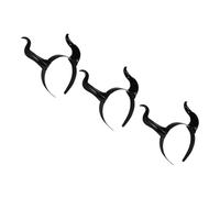 minkissy 3pcs Devil Headband Horns Cosplay Accessory for Halloween Parties Versatile Hair Hoop for Themed Events Gothic Dress Up and Creative Costumes