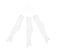 minkissy 3pcs DIY Blank Fish Flag for Japanese Carp Windsock Craft Kit Creative Painting Canvas for Outdoor Garden Decoration and Artistic Expression