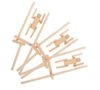 minkissy 3pcs DIY Wooden Action Figures Unfinished Natural Wooden Dolls for Painting and Decoration Sturdy Flipping to Stimulate Brain and Enhance Cognitive Skills
