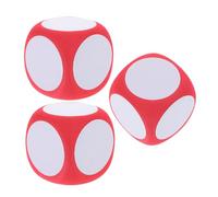 minkissy 3pcs Dry Erase Foam Dice Jumbo Blank Writing Cubes for Educational Games Classroom Activities DIY Fun Lightweight Safe