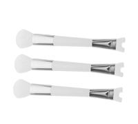 minkissy 3pcs Dual-ended Soft Bristle Blush and Contour Brush Set U-shaped Nose Contour and Highlighter Brush for Seamless Makeup Application for Women The Go