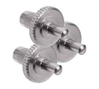 minkissy 3pcs Electric Guitar Bridge Studs Chrome Replacement Mounting Screws for Tremolo Systems Compatible with Electric Guitars Metal Hardware for Bridge Adjustment