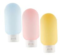 minkissy 3pcs Empty Airless Lotion Cream Pump Face Cream Dispenser for Travel Leakproof Portable Bottle Set