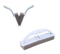 minkissy 3pcs Folding Handle Cleaning Brush Draining Sponge Tile Grout Cleaner for Kitchen Bathroom