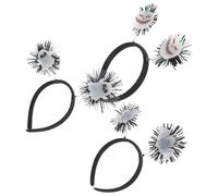 minkissy 3pcs Glowing Halloween Hair Hoops Set with Bat Ghost Pumpkin Designs Lightweight Dark Headbands for Adults Comfortable Fit Accessories for Cosplay Parties and Festive Decor