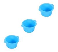 minkissy 3pcs Hair Removal Wax Warmer High-temperature Resistant Silicone Wax Bowl for Smooth Skin Easy Removal for Home Waxing Kits and