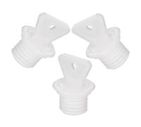 minkissy 3pcs Hot Water Bag Sealing Plugs Replacement Anti-Leak PP Thread Caps for Secure Fit High Heat Resistant White Stoppers Compatible with Various Hot Water Bottles Portable and