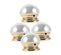 minkissy 3pcs Magnetic Brooch Pin Faux Pearl No Sew Buttons for V Neck Tops Shawls Dresses Easy Closure Clothing Fix for Formal Events Lightweight Decorative Shirt Pins