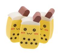 minkissy 3pcs Makeup Powder Puff Milk Tea Cup Makeup Pads Dry Wet Applicator Women Beauty Tool Highlighter Foundation Sponge