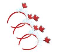 minkissy 3pcs Maple Leaf Headbands Fall Leaves Hair Bands Headband Festive Holiday Hair Accessories for Women Girls