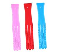 minkissy 3pcs Meridian Beat Reflexology Tools Handheld Back Massager Body Care Pat Back Massage Stick Guasha Tool Stress Relief Random Color