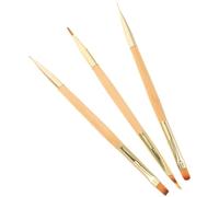 minkissy 3pcs Nail Art Construction Pen Brushes for Manicure Detailed Nail Art Sculpture Double Sided Design Carving Molding