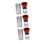minkissy 3pcs Nail Dust Brush Makeup Brush Retractable Nail Art Blush Powder Reusable Makeup Cleaner Travel for Home Travel Outdoor