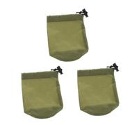 minkissy 3pcs Nylon Drawstring Storage Sack Compression Bag for Travel Camping Durable Reusable Secure Design for Keeping Raincoats Dry and Tidy