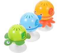 minkissy 3Pcs Ocean Themed Helper Rattle with Suction Cup Safe Material Enhances Visual Auditory Skills for Sensory Play Early Education