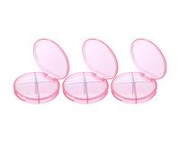 minkissy 3pcs Pill Box Organizer Daily Pill Organiser Travel Medicine Holder Meds Organizer Airtight Compact