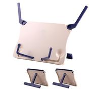minkissy 3pcs Portable Folding Music Stand for Sheet Music - Small Desktop Book Holder for Students Travel Textbook and Document Holder