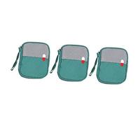 minkissy 3pcs Portable Mini Medicine Storage Pouch Compact Wear-Resistant Medical Kit for Travel Home and Outdoor Use for Supplies and Essentials