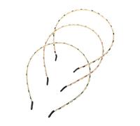 minkissy 3pcs Rhinestone Headbands for Women and Elegant Simulation Crystal Hairbands in Black Green Purple Sparkling Stylish Hair Accessories for Weddings Birthday Holidays and Homecoming