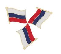 minkissy 3PCS Russian Flag Lapel Pins Metal Brooches Enamel Coated Waving Design for School Events Team Building and Club Activities Patriotic Badge