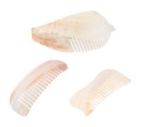 minkissy 3pcs Shell Crafts Natural Sea Shells Bird Shape Comb Styling Comb for Wet Hair Detangling Hair Brush as Decorations Collectible