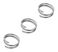 minkissy 3pcs Silver Open Ring for Women Adjustable Wrap Around Finger Jewelry Aesthetic Statement Design for Weddings and Festivals Costume Accessory to Enhance Your Style