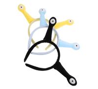 minkissy 3pcs Snail Plush Animal Headband Cute Party Hair Accessory for Makeup Face Washing Funny Eye Design for Halloween Holiday Cosplay