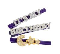 minkissy 3pcs Sparkling Rhinestone Star Hair Clips Lightweight Barrettes for Women Birthday Party Elegant Festive Hair Accessories